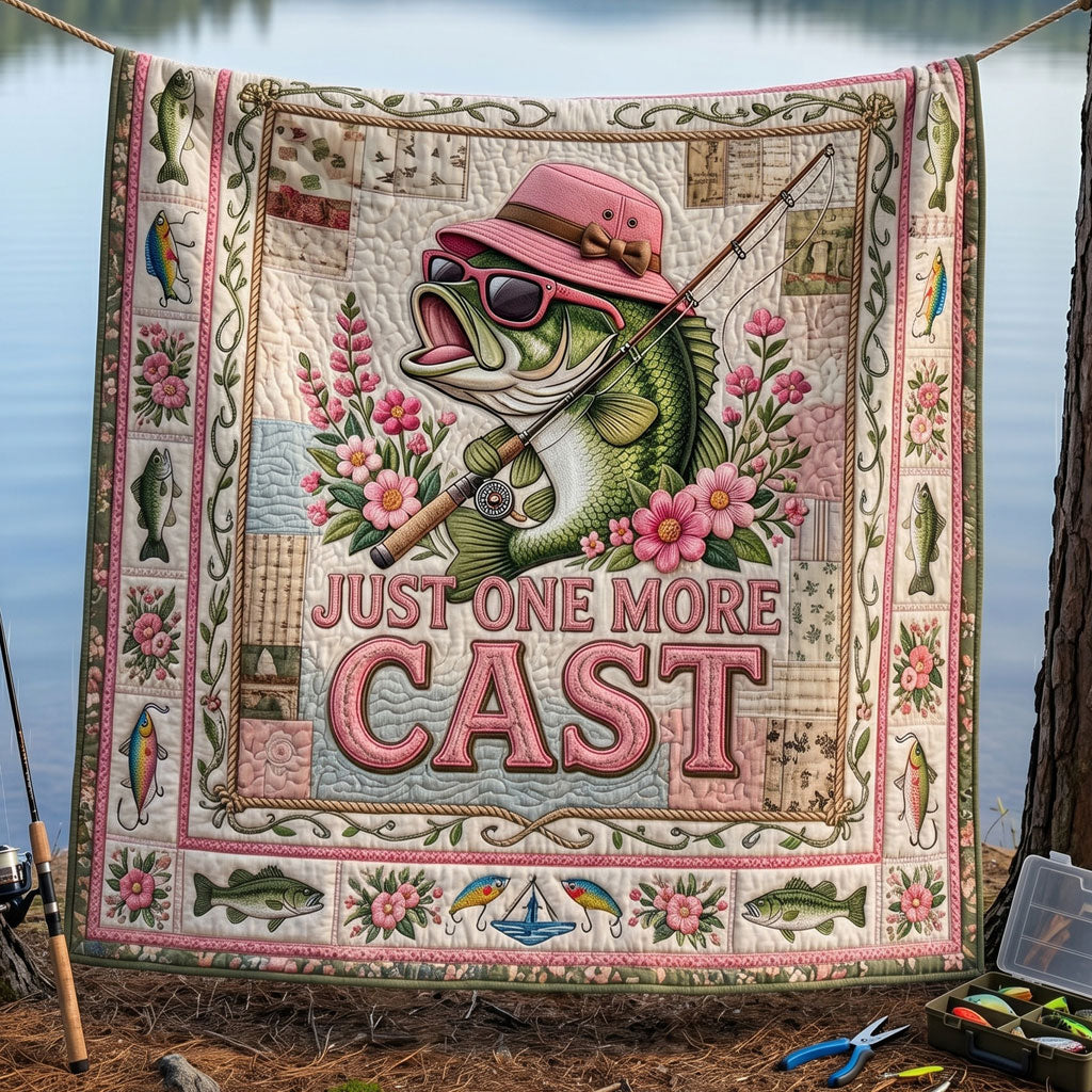 Pretty In Pink Fishing WN0605019CL Quilt