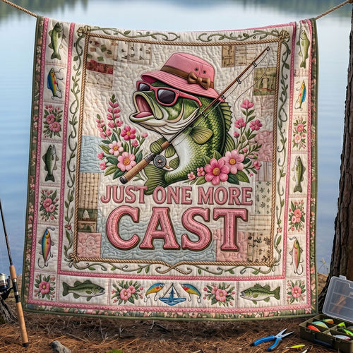 Pretty In Pink Fishing WN0605019CL Quilt