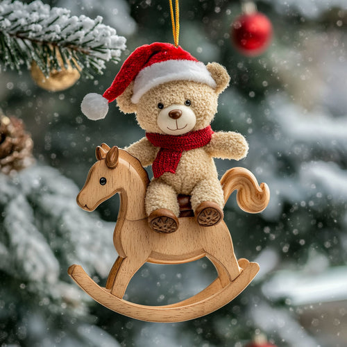 Teddy Bear Christmas Ride WN1112104CL Christmas Ornament