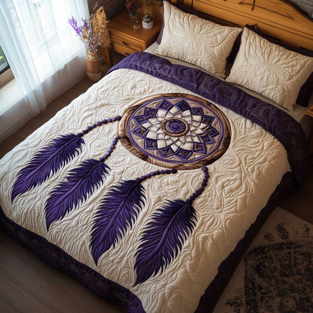 Purple Dreamcatcher WP2002061CL Duvet Cover Set