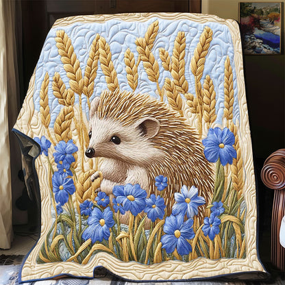 Hedgehog Wheat Field WP2301002CL Quilt