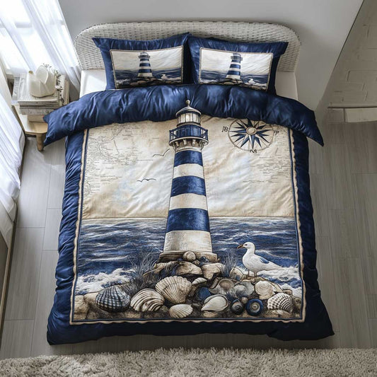 Rustic Coastal Lighthouse WN1003057CL Duvet Cover Set