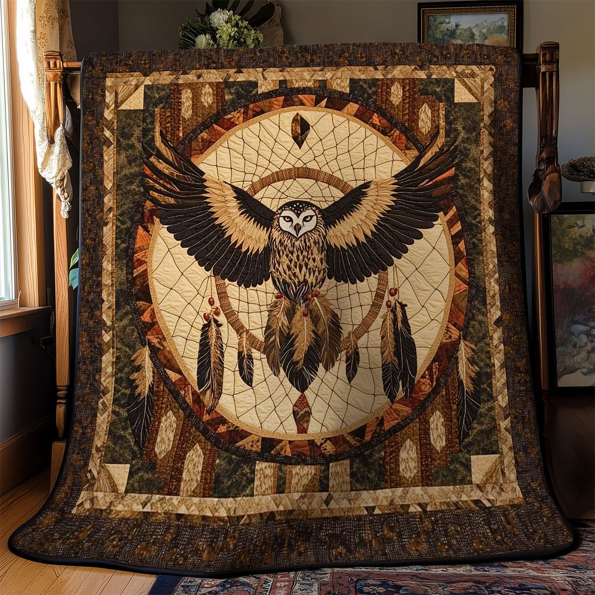 Native Owl Dreamcatcher WN2301042CL Quilt