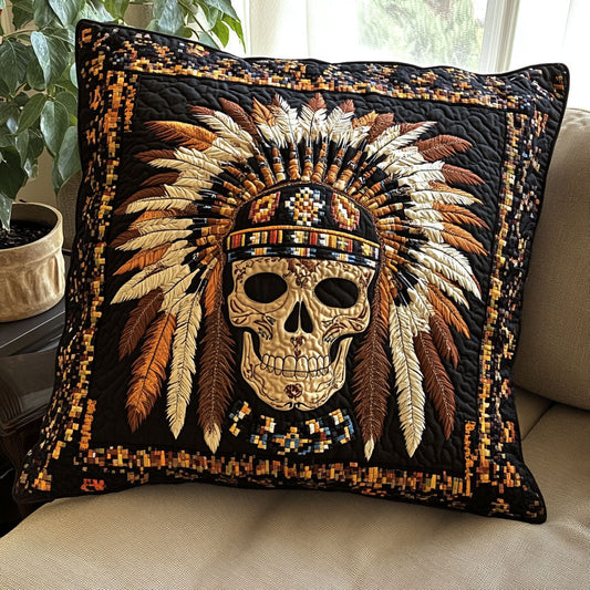 Tribal Skull CW0507037CL Quilt Pillow Case