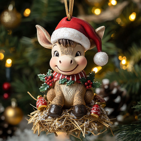 Donkey Country Christmas WN1111028CL Christmas Ornament