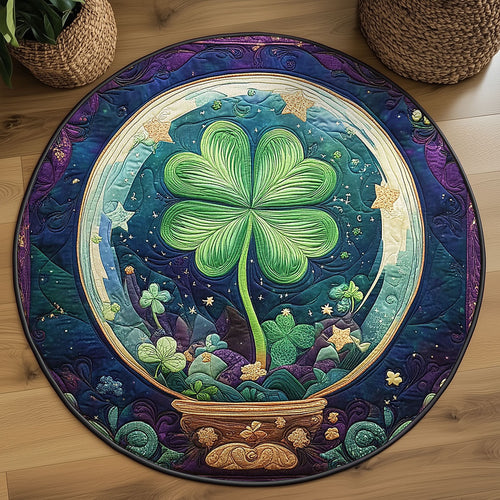Lucky Clover WJ1905037CL Quilted Round Mat