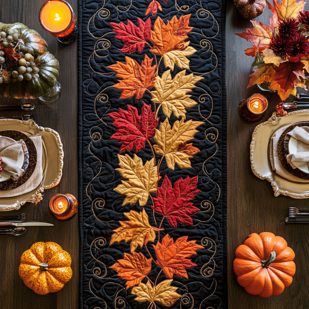 Brushed Bronze WN2807026CL Quilted Table Runner