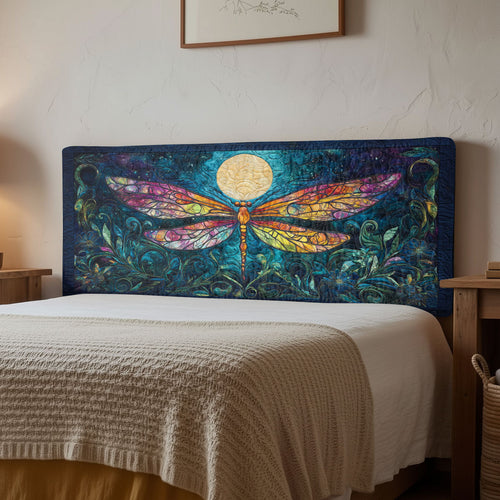 Moonlit Dragonfly Charm CW1212022CL Quilted Headboard Slipcover