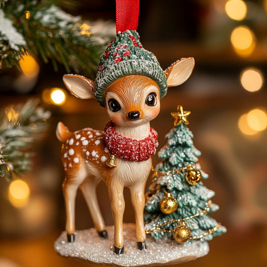 Christmas Deer Cheer CW1410038CL Christmas Ornament