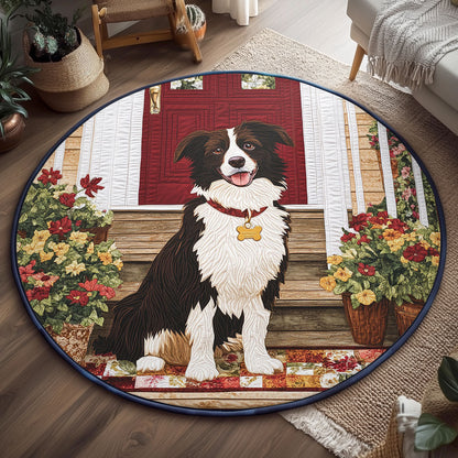 The Porch Guardian WJ1906041CL Quilted Round Mat
