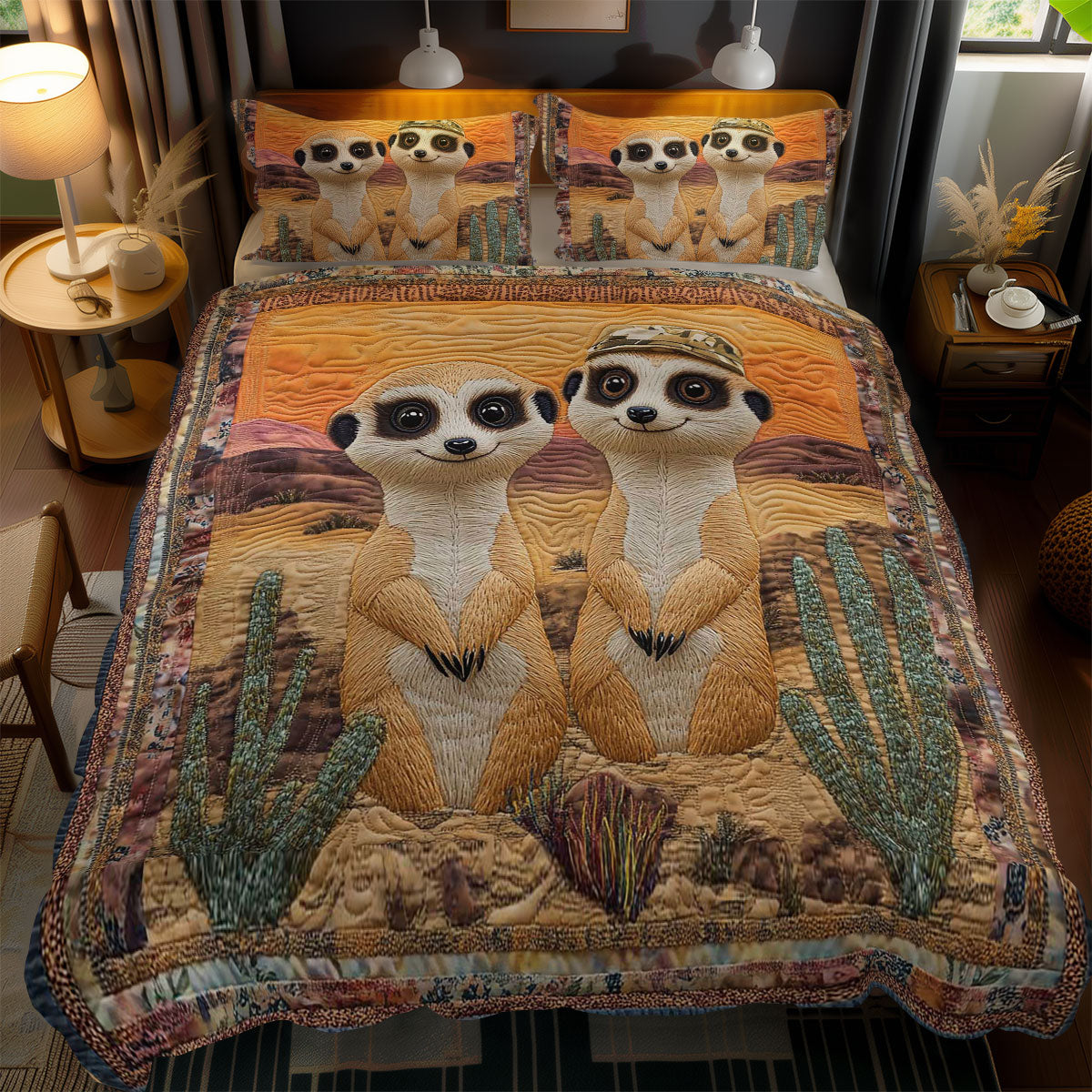 Desert Meerkat WN0803086CL Duvet Cover Set