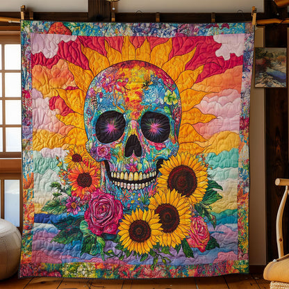 Rainbow Skull WN0702026CL Quilt