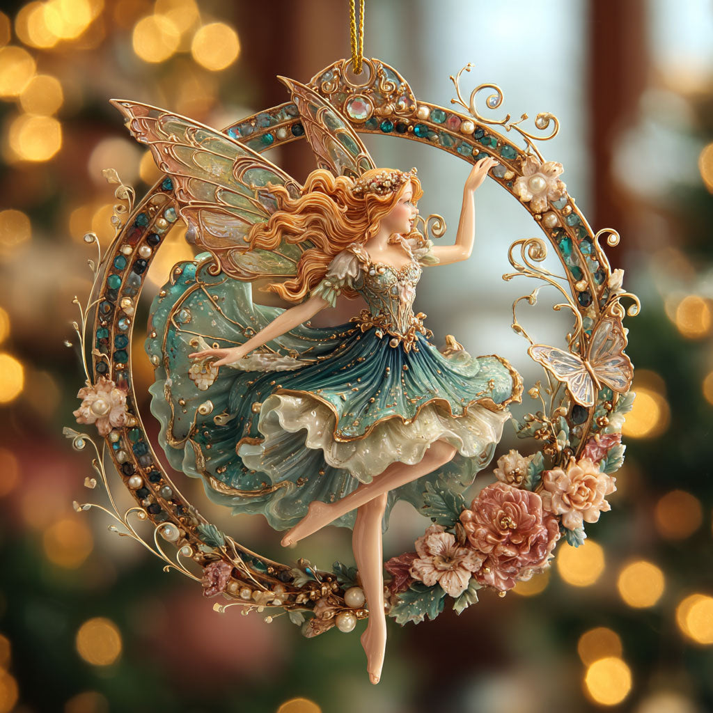 Floral Garden Fairy CW0412062CL Christmas Ornament
