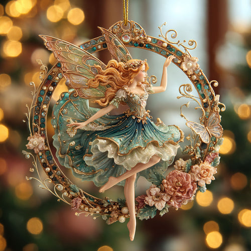 Floral Garden Fairy CW0412062CL Christmas Ornament