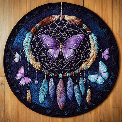 Celestial Butterfly KL0412008CL Quilted Round Mat