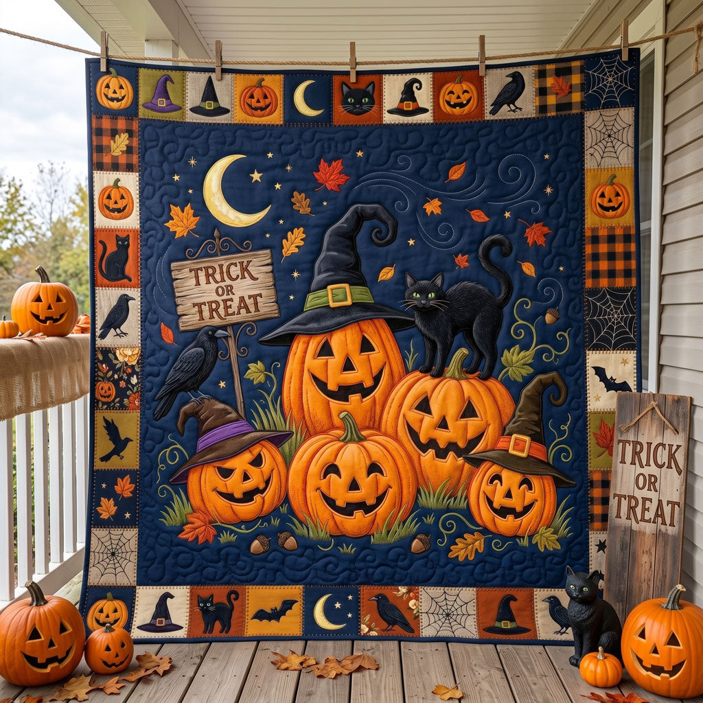 Trick Or Treat Pumpkin Patch WN2606017CL Quilt