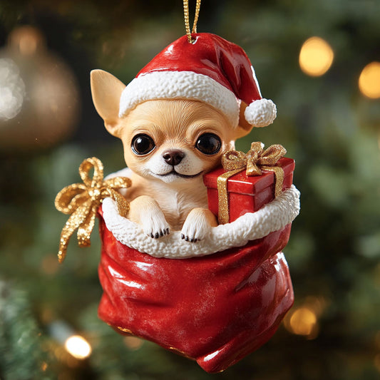 Santa Pup CP2010005CL Christmas Ornament