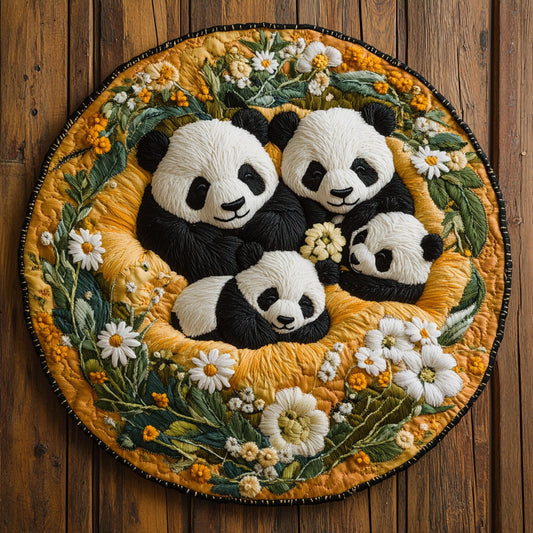 Panda Haven WN2805020CL Quilted Round Mat
