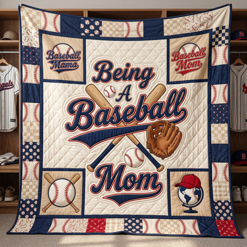 Baseball Mom XR1504015CL Quilt