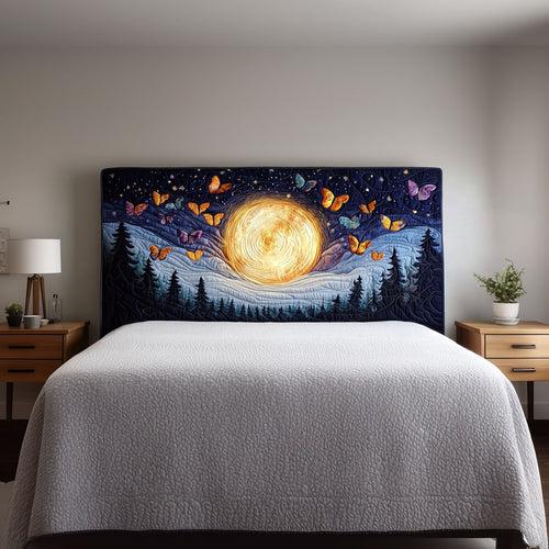 Moon Night Butterfly QA0601024CL Quilted Headboard Slipcover
