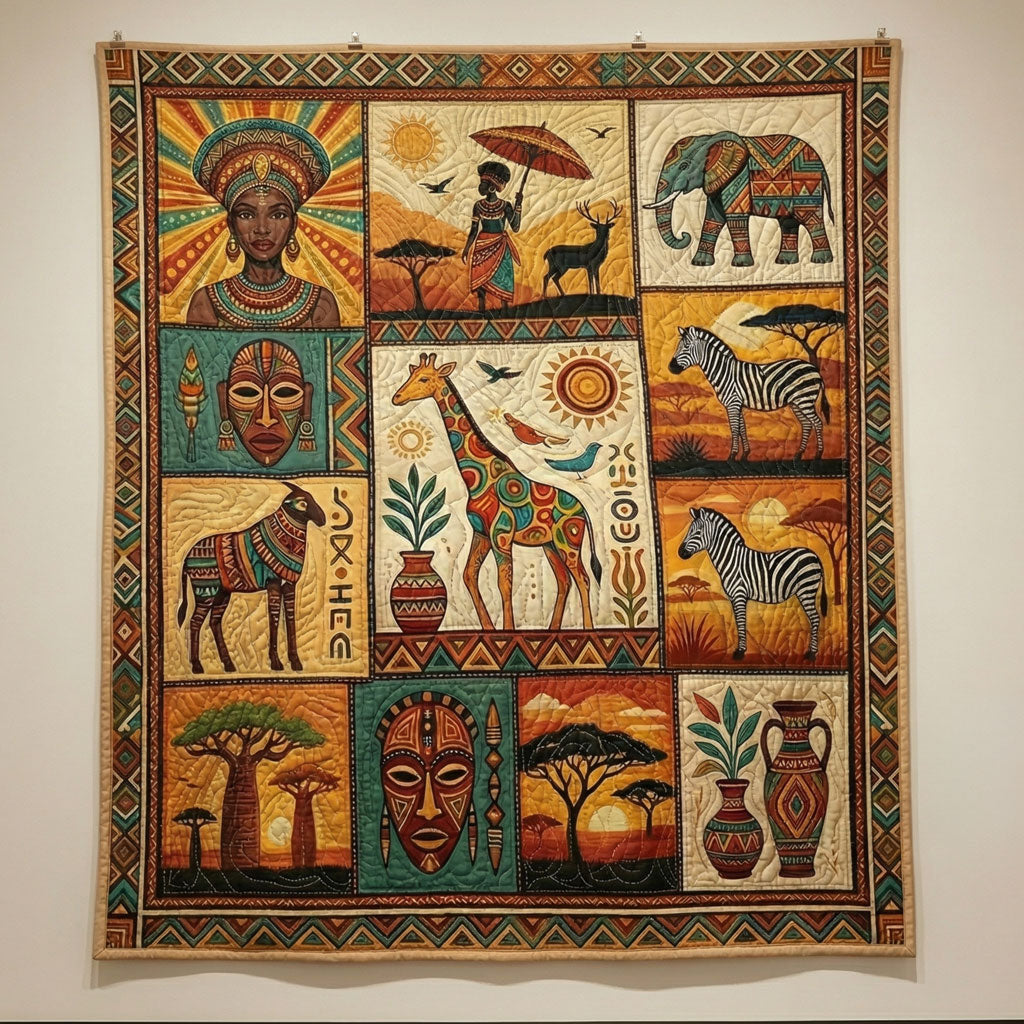 African Heritage Patchwork WN0904003CL Quilt