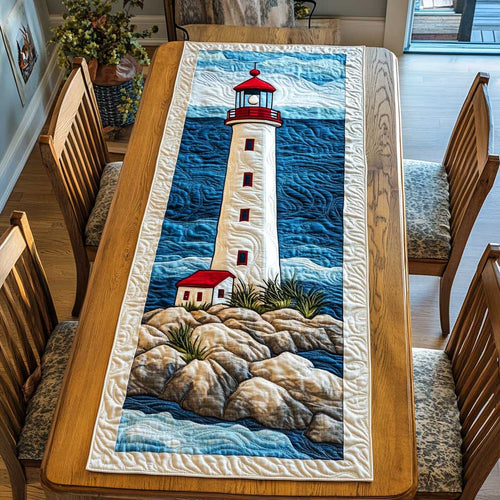 Beacon Lighthouse WN2503001CL Quilted Table Runner