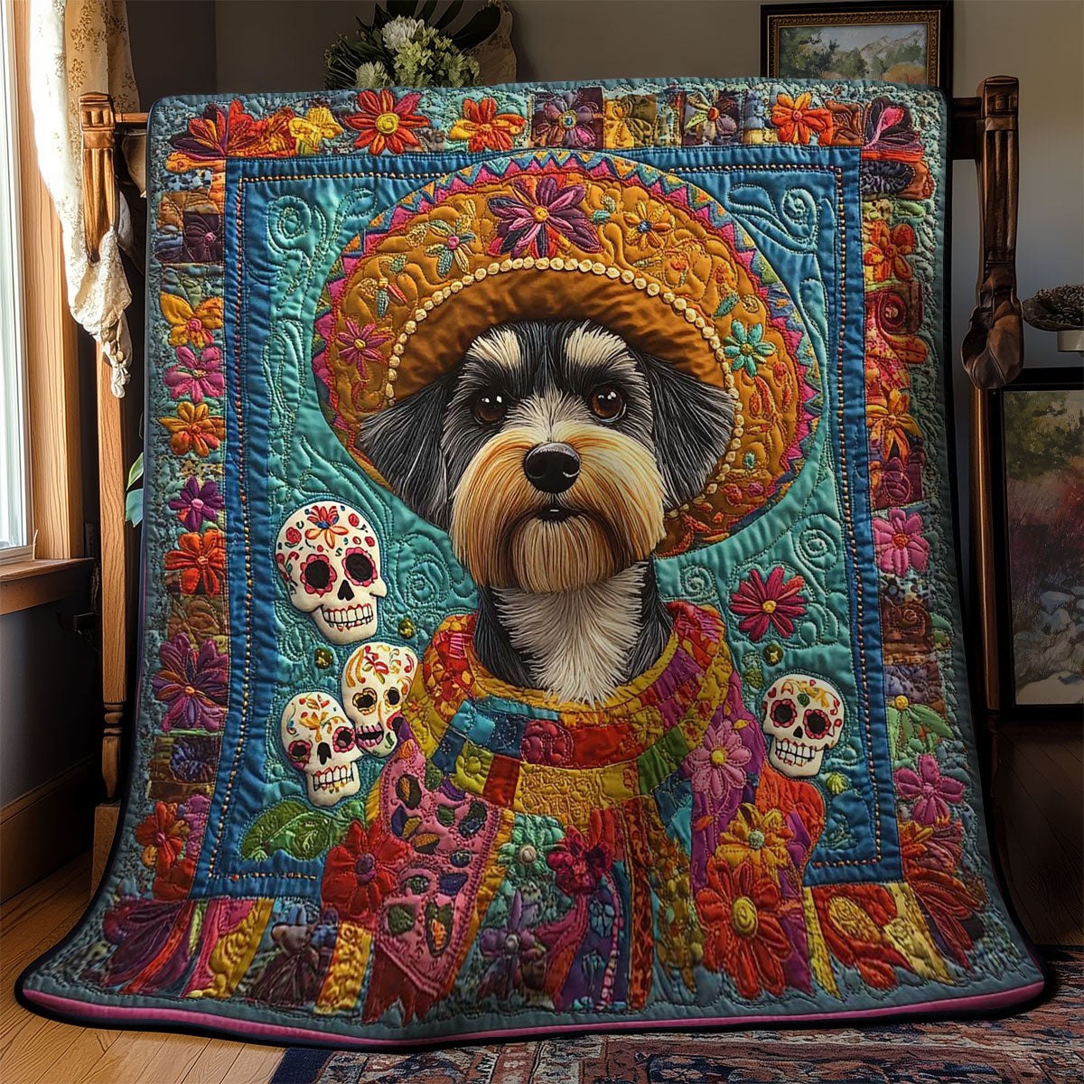 Miniature Schnauzer Fiesta WN0302005CL Quilt