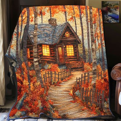 Autumn Forest House WP1402053CL Quilt