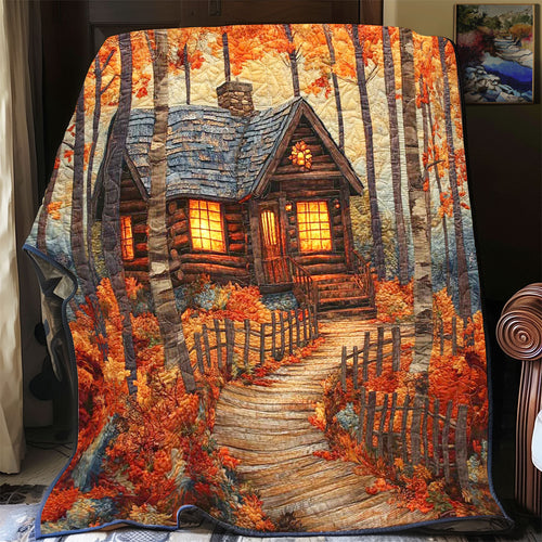 Autumn Forest House WP1402053CL Quilt