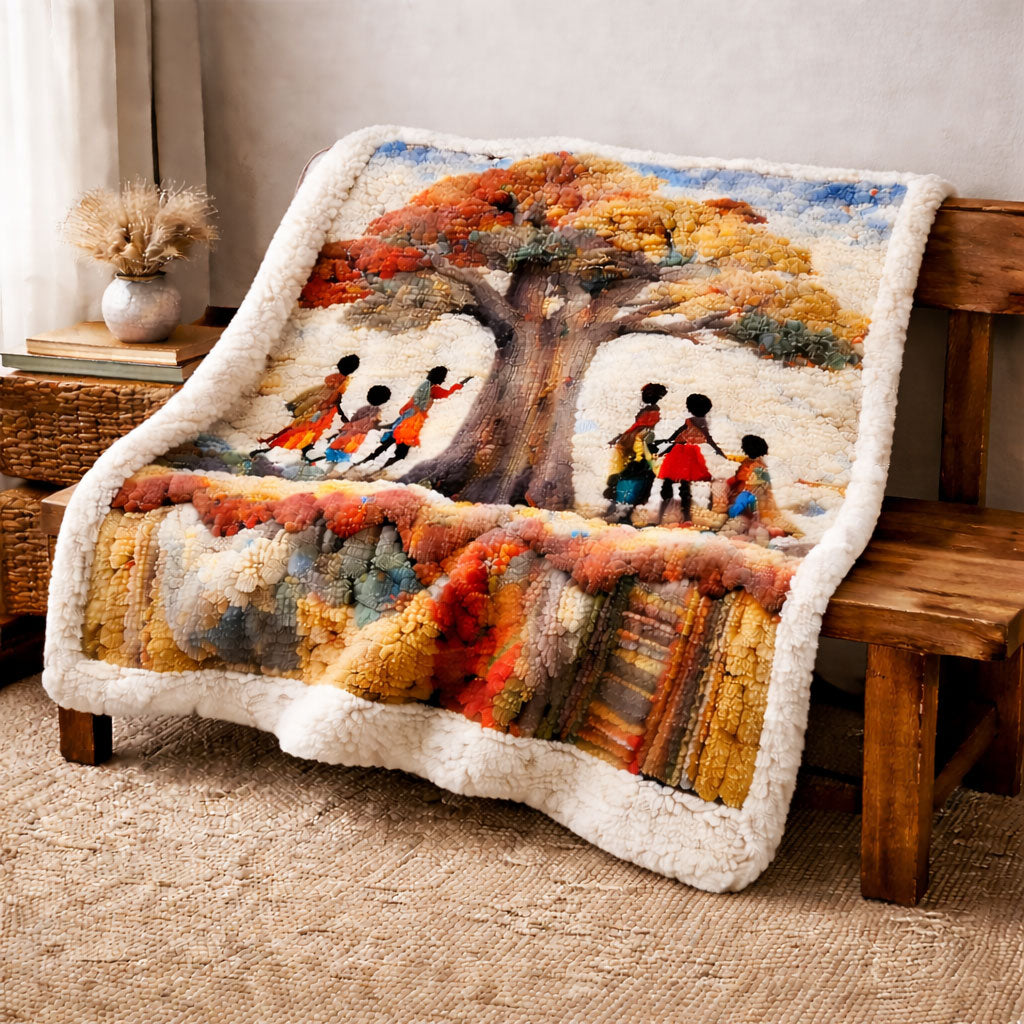 Family Roots KL3101005CL Faux Fur Throw Blanket