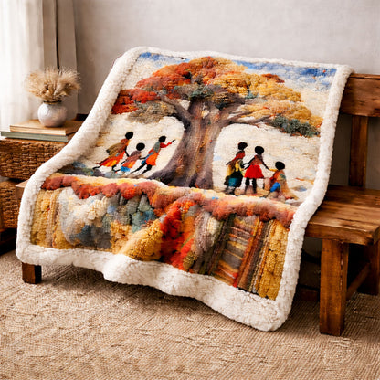 Family Roots KL3101005CL Faux Fur Throw Blanket