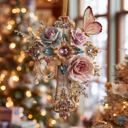Holiday Cross Dream CW1012029CL Christmas Ornament