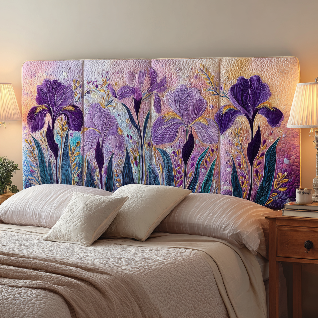 Iris Garden XR3012003CL Quilted Headboard Slipcover