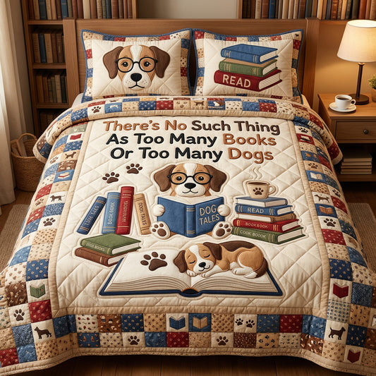 Too Many Books Of Too Many Dogs XR0904008CL Duvet Cover Set