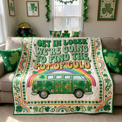 Rainbow Shamrock Retro Van WN0805011CL Quilt