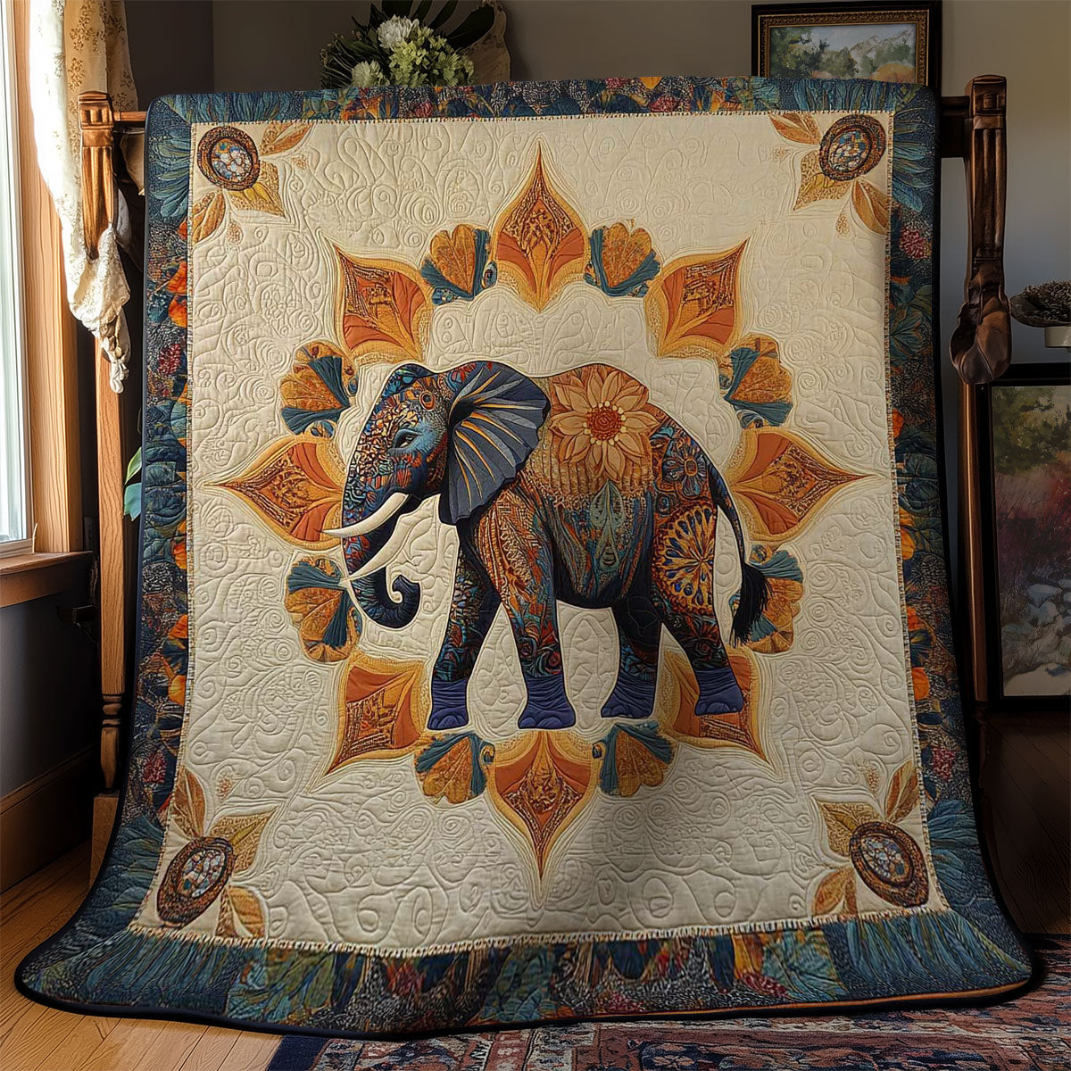 Sacred Elephant WN2201037CL Quilt