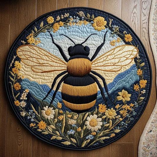 Bee And Blooms WN1403024CL Quilted Round Mat