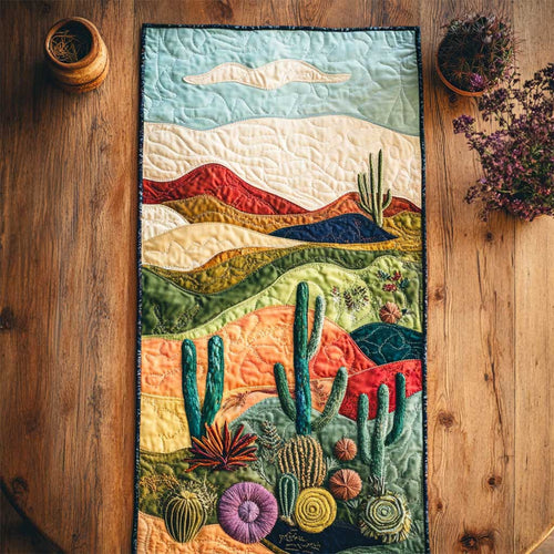 Cactus Rainbow Trail WN2503015CL Quilted Table Runner