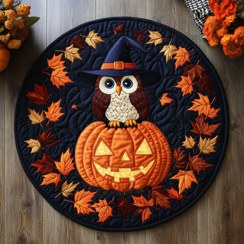 Owl And Ember WN0708071CL Quilted Round Mat