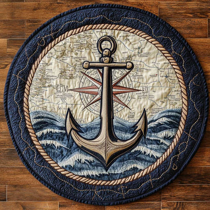 Atlas Anchor WN0705010CL Quilted Round Mat