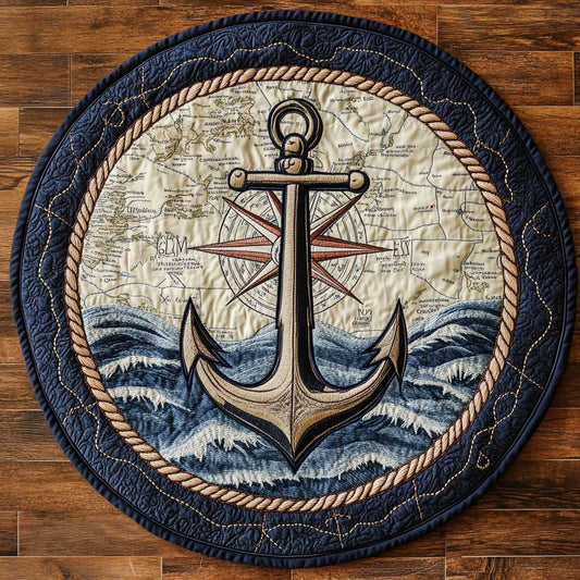 Atlas Anchor WN0705010CL Quilted Round Mat