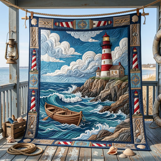 Stormy Lighthouse Cove WN1605014CL Quilt