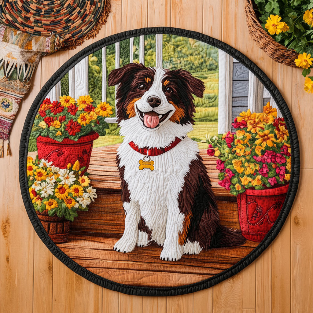 The Porch Guardian WJ3006044CL Quilted Round Mat