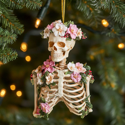 Blooming Skeleton WN1512003CL Christmas Ornament