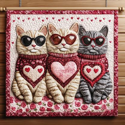 Valentine Kitties KL1501022CL Quilt