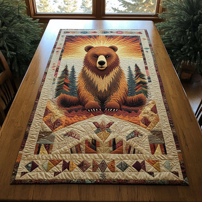 Tribal Bear Totem WJ2306027CL Quilted Table Runner