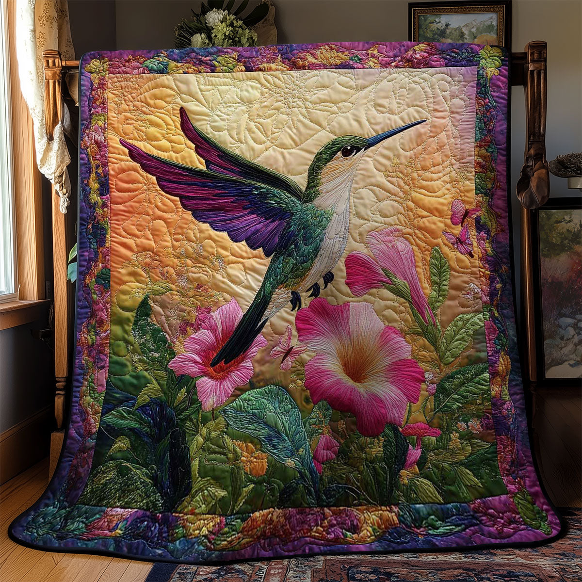 Hummingbird Paradise WN0802040CL Quilt