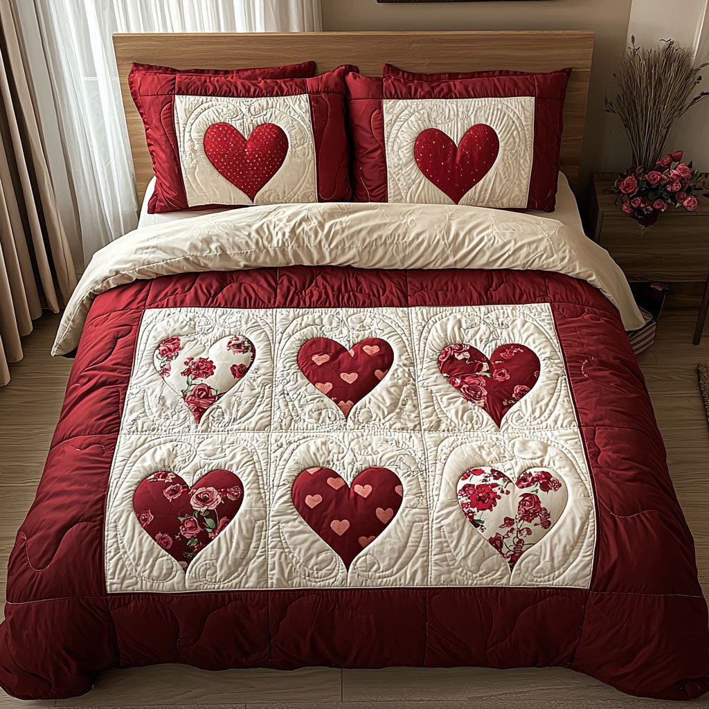 Love Heart QA1201032CL Duvet Cover Set