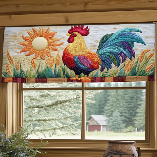 Chicken Field WJ2805016CL Quilted Valance