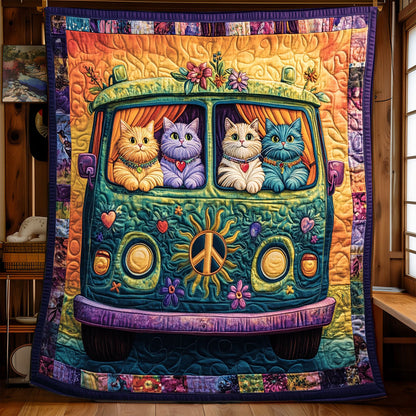 Peaceful Journey Cats KL0701005CL Quilt